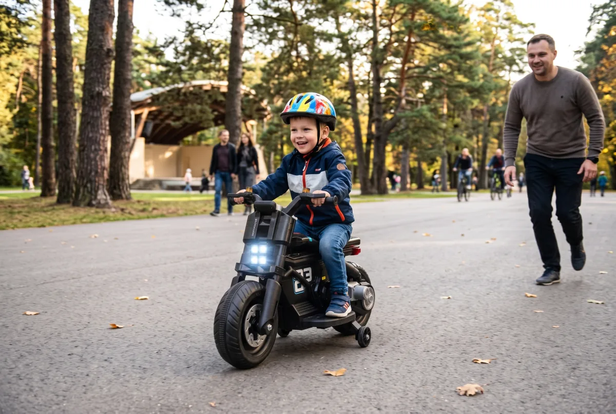 HOMCOM 6V Kids Electric Motorcycle · 370-253V70BK