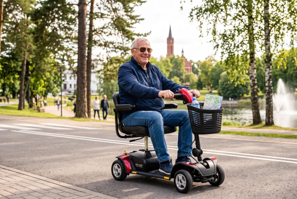 Pride Mobility Go-Go Elite Traveller 4-Wheel · SC44E